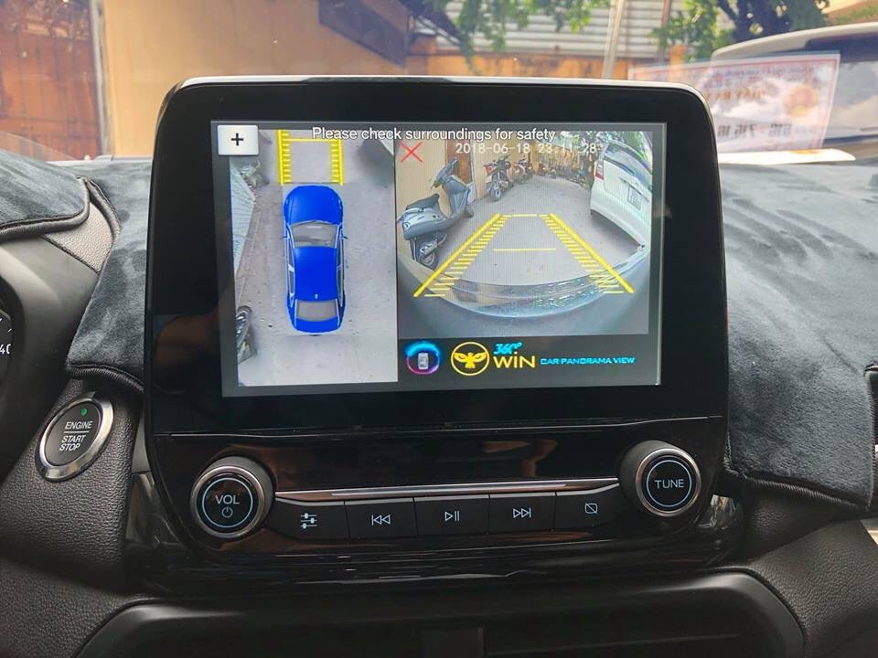 Lắp camera 360 độ Owin 2D cho Ford Ecosport 2018-2019
